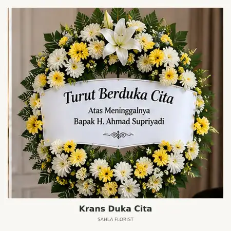 Krans Bunga Duka Ice Bsd